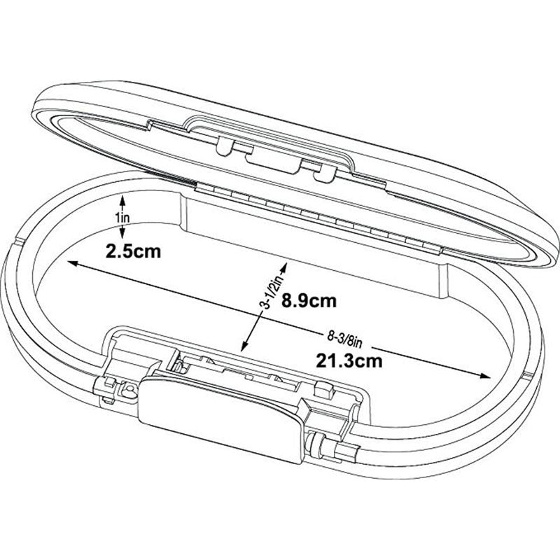 Small Portable Safe with Cable and 4-Digit Lock by HitMyNeed
