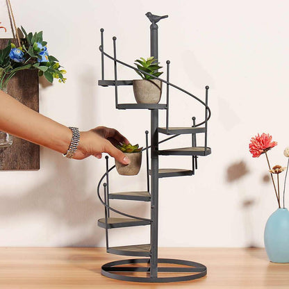 Small Spiral Staircase Plant Stand for Succulents by HitMyNeed