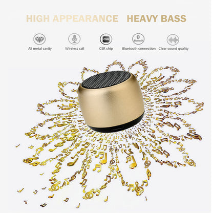 Small Steel Cannon Mini Bluetooth Speaker by HitMyNeed