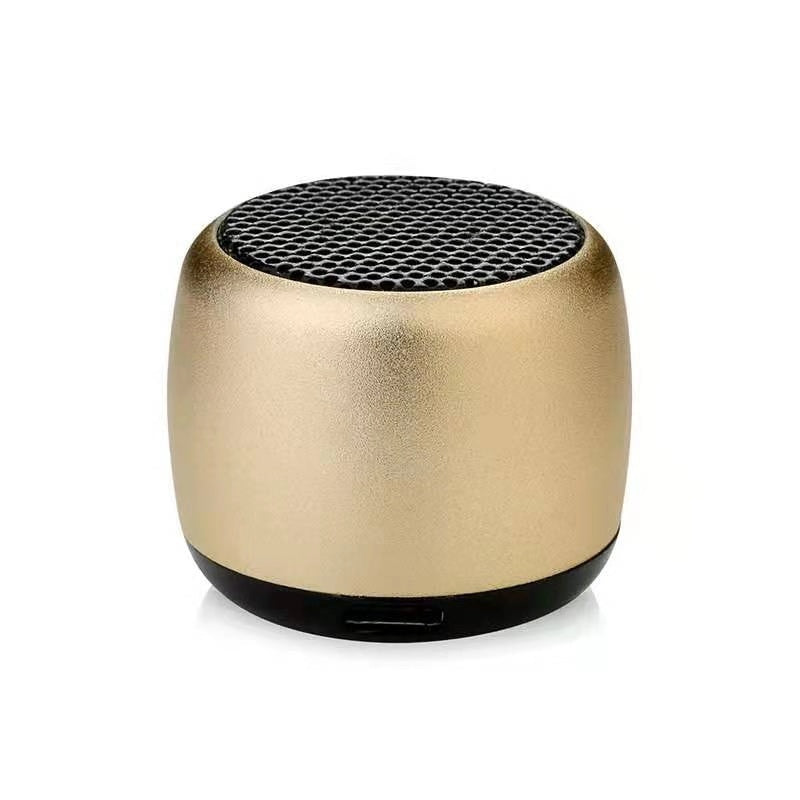 Small Steel Cannon Mini Bluetooth Speaker gold by HitMyNeed