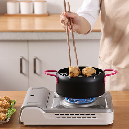 Small Steel Deep Frying Pot with Strainer, 18cm by HitMyNeed