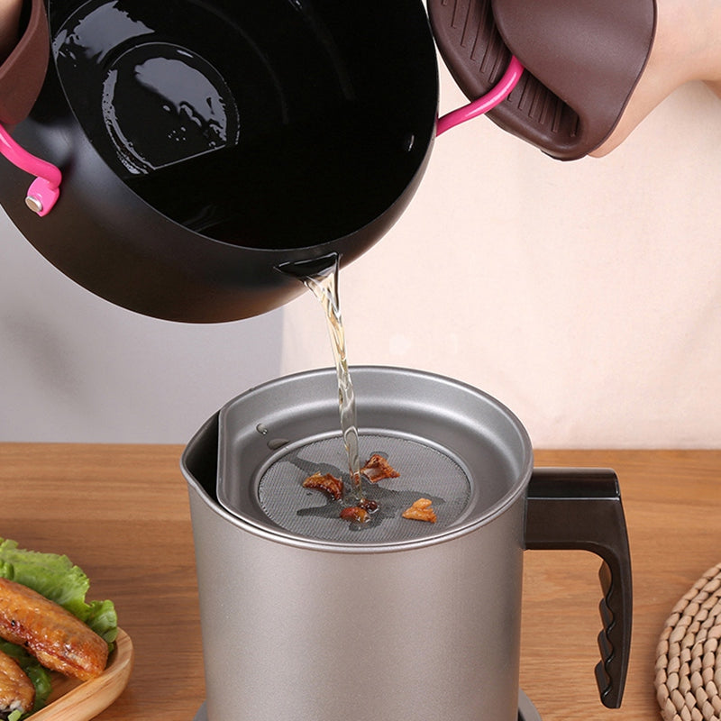 Small Steel Deep Frying Pot with Strainer, 18cm by HitMyNeed