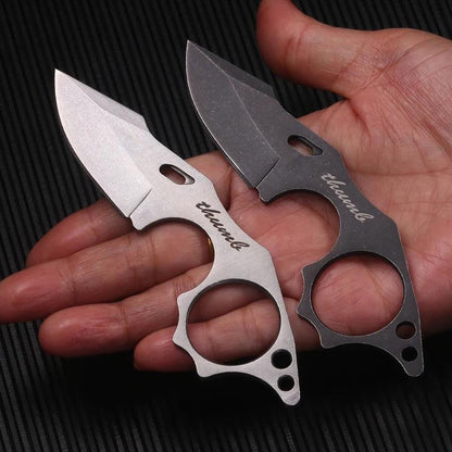 Small Tactical Fixed Blade Necklace Knife EDC by HitMyNeed