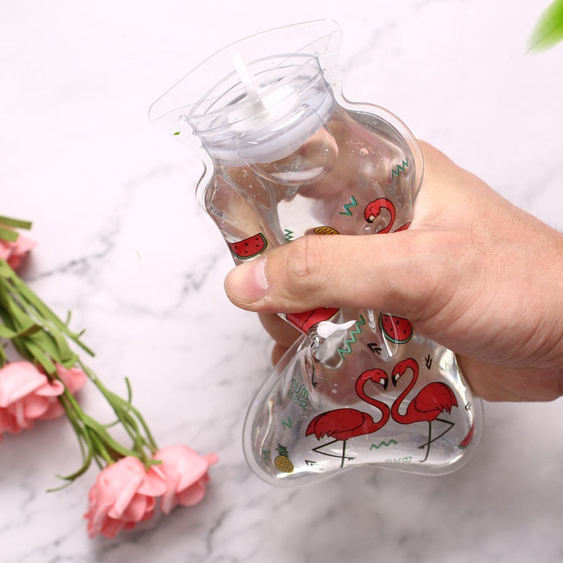 Small Transparent Hot Water Bottle, 18.5 x 10.5 cm by HitMyNeed