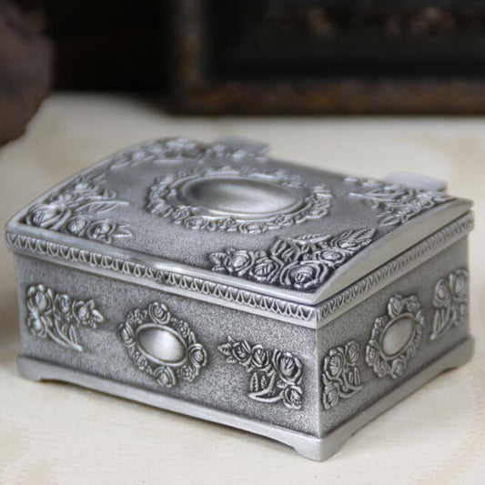Small Vintage Jewelry Box Zinc Alloy Case by HitMyNeed