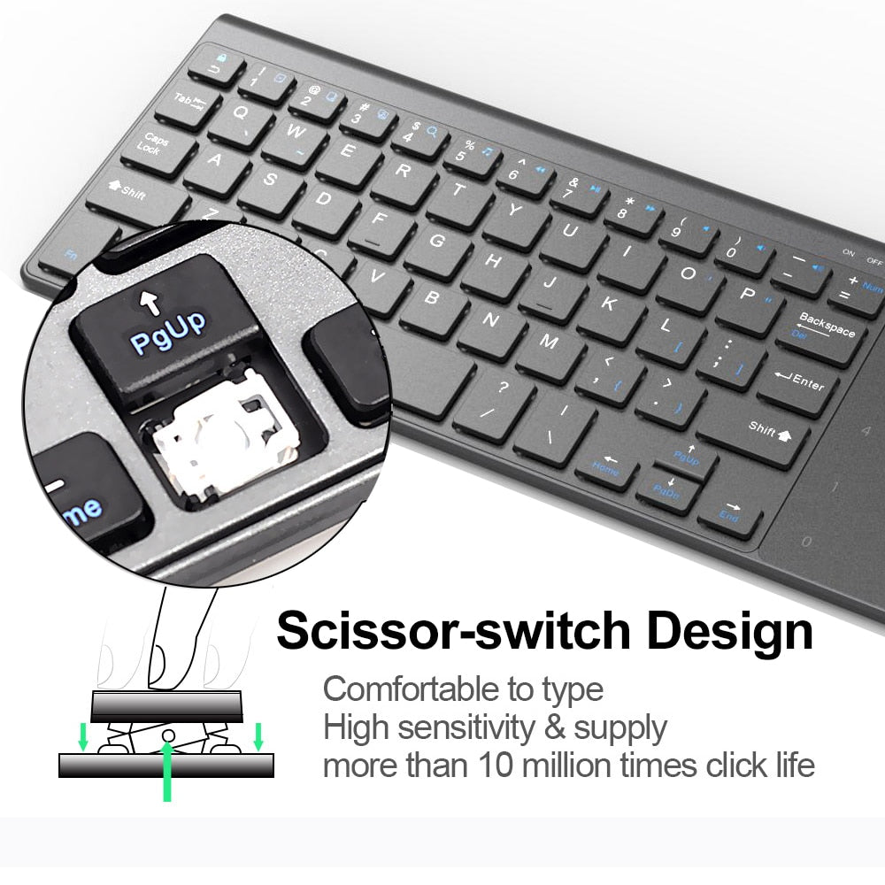 Small Wireless Keyboard with Numeric Touchpad by HitMyNeed