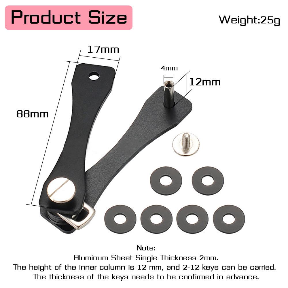 Smart Aluminum Alloy Mini Keychain Organizer by HitMyNeed
