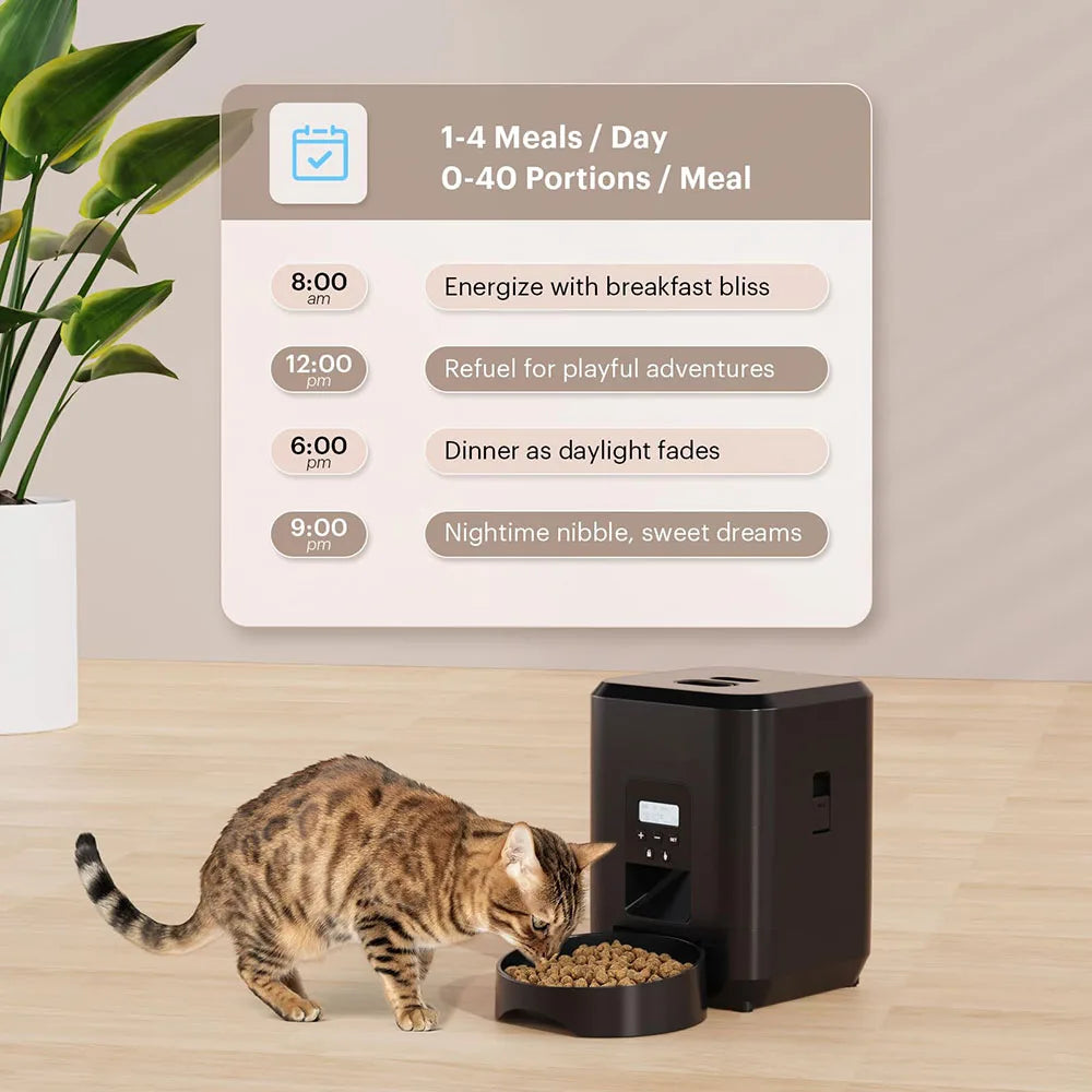 Smart Automatic Pet Feeder with Timed Slow Feeding by HitMyNeed