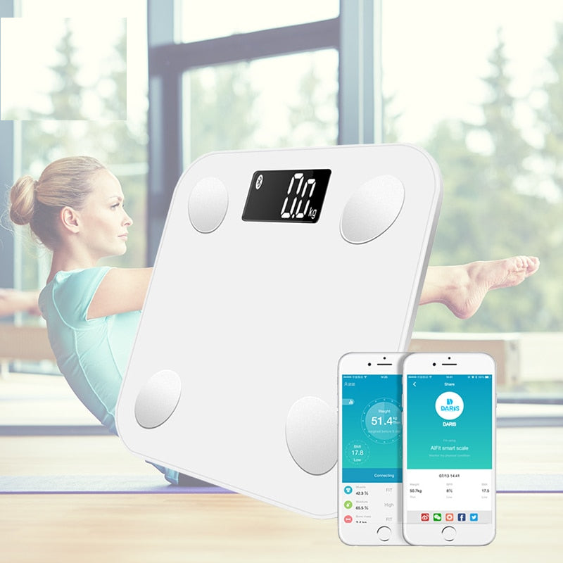 Smart Bathroom Scale with 17 Body Metrics, App Sync by HitMyNeed