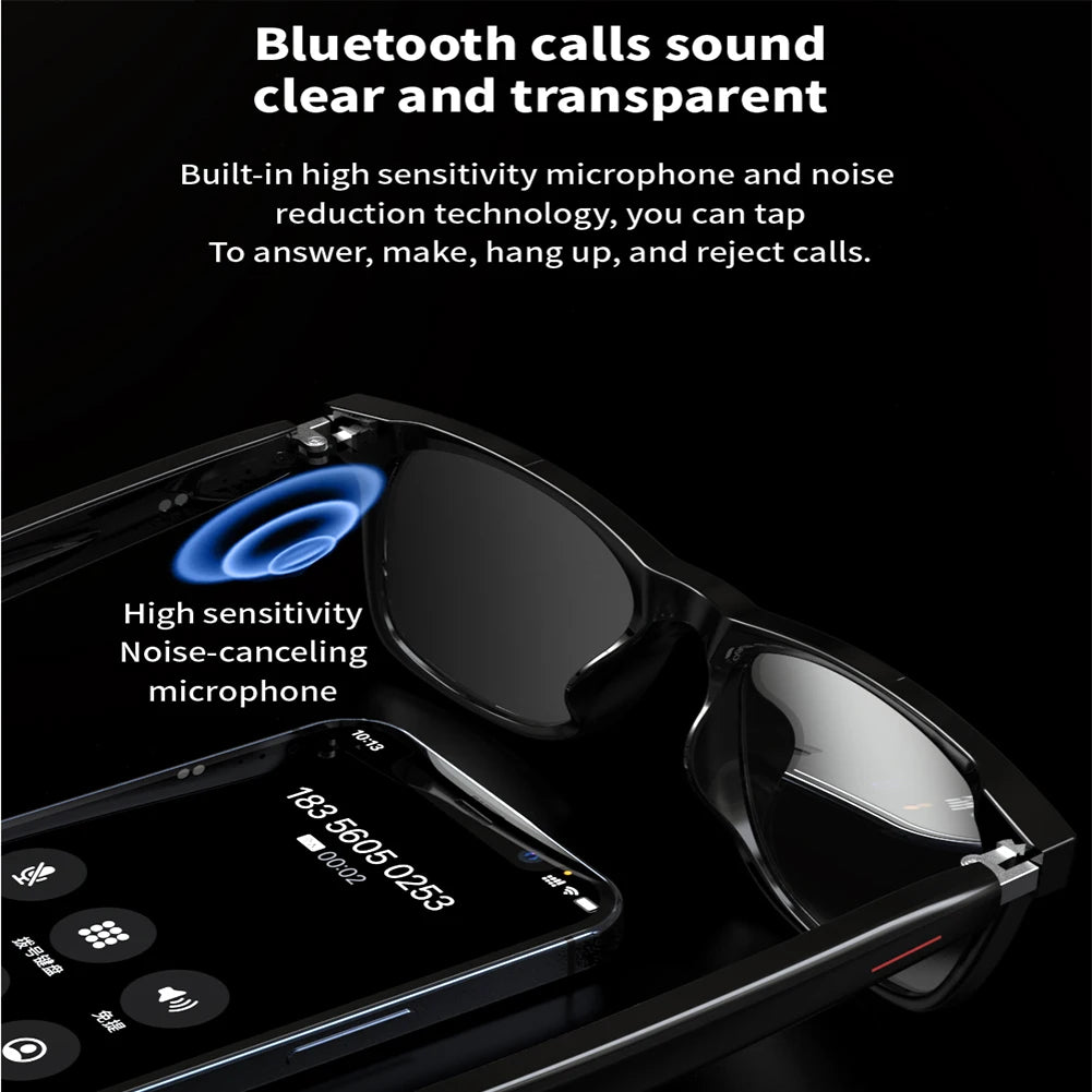 Smart Bluetooth Glasses with Audio & Blue-Light Filter by HitMyNeed