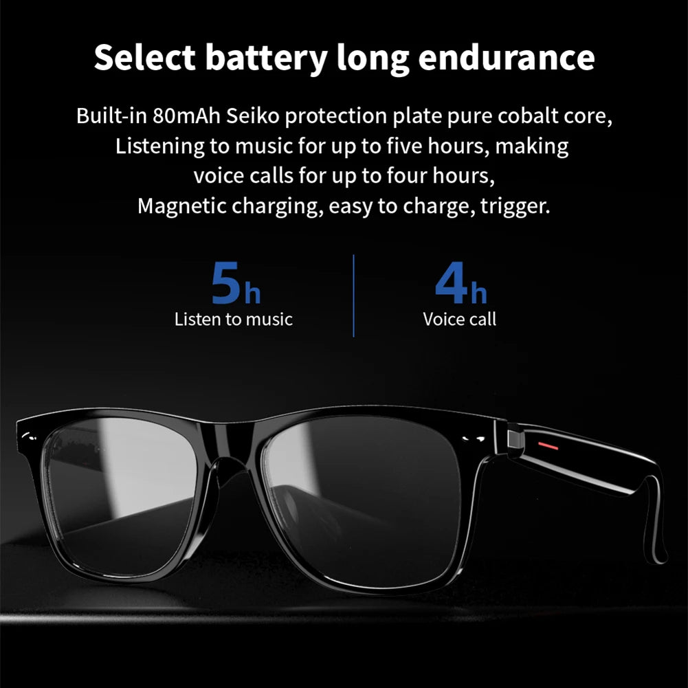 Smart Bluetooth Glasses with Audio & Blue-Light Filter by HitMyNeed