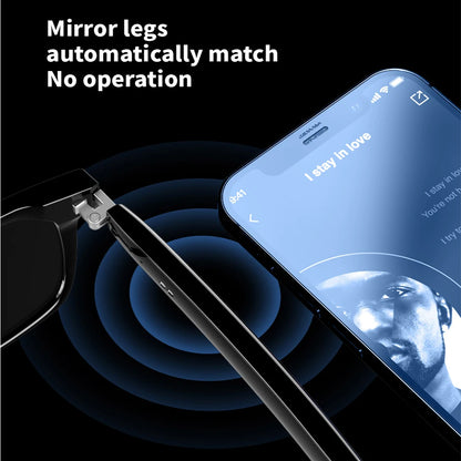 Smart Bluetooth Glasses with Audio & Blue-Light Filter by HitMyNeed