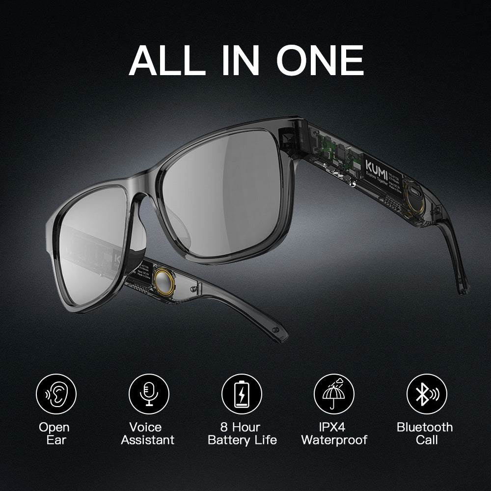 Smart Bluetooth Polarized Sunglasses with Open-Ear Audio by HitMyNeed