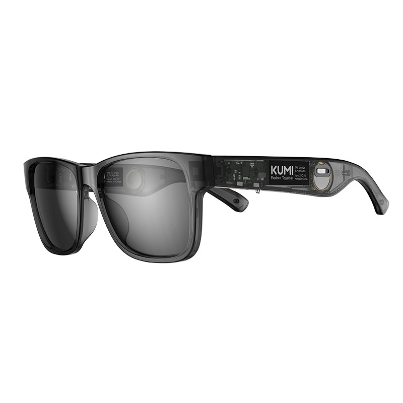 Smart Bluetooth Polarized Sunglasses with Open-Ear Audio black by HitMyNeed