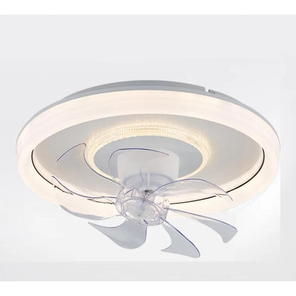 Smart Ceiling Fan with Lights & Remote, Retractable 48cm by HitMyNeed