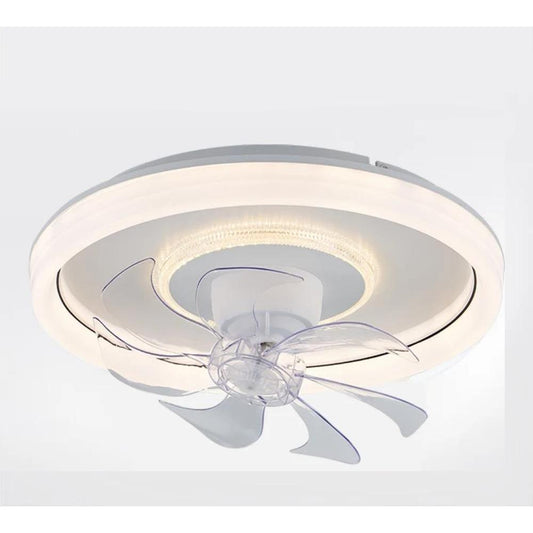 Smart Ceiling Fan with Lights & Remote, Retractable 48cm by HitMyNeed