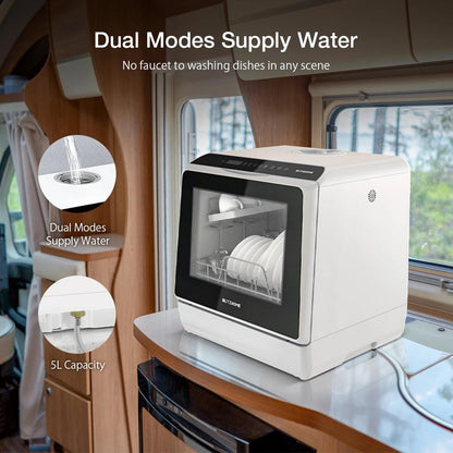 Smart Countertop Dishwasher with App Control 5L by HitMyNeed