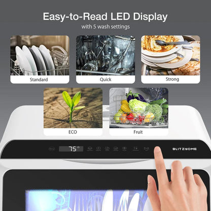 Smart Countertop Dishwasher with App Control 5L by HitMyNeed