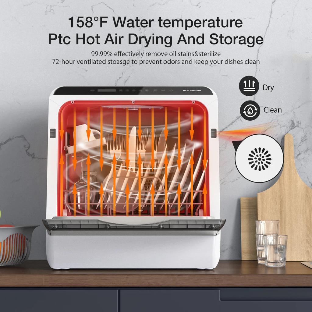 Smart Countertop Dishwasher with App Control 5L by HitMyNeed