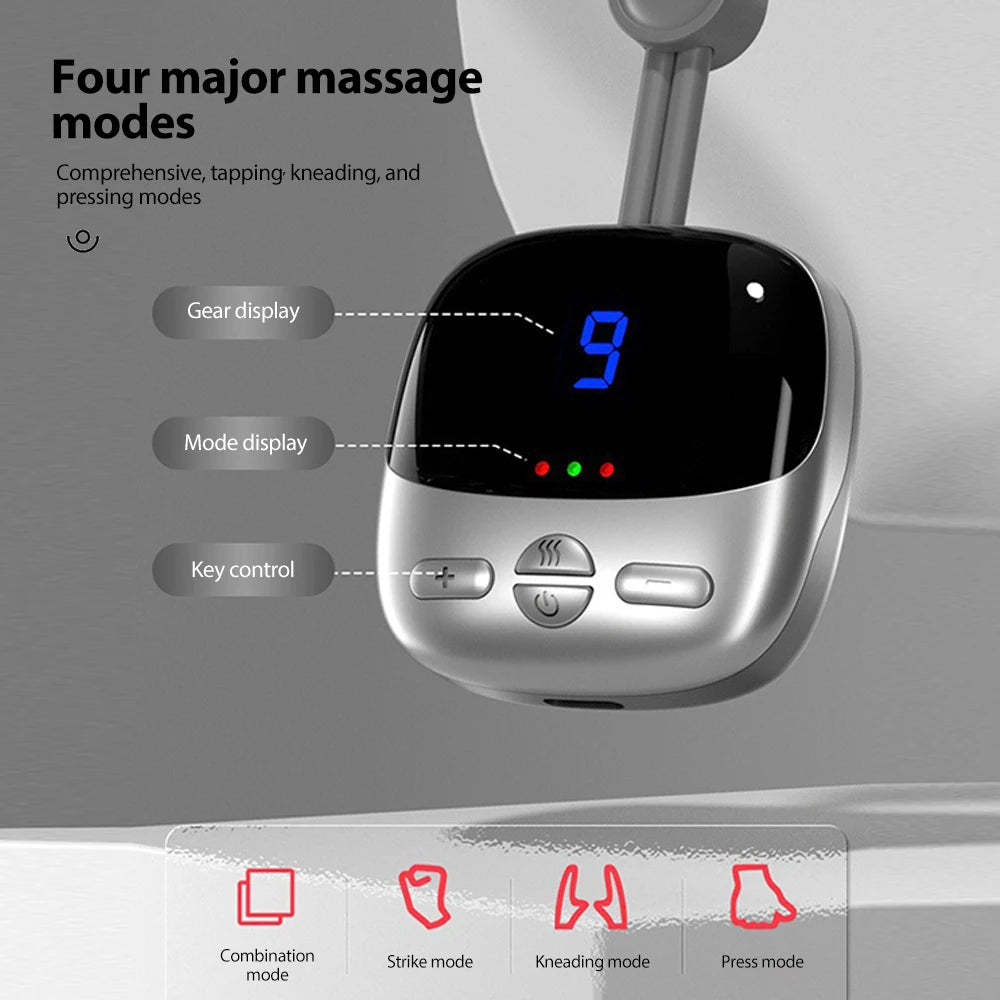 Smart EMS Hanging Neck Massager with Heat Therapy by HitMyNeed