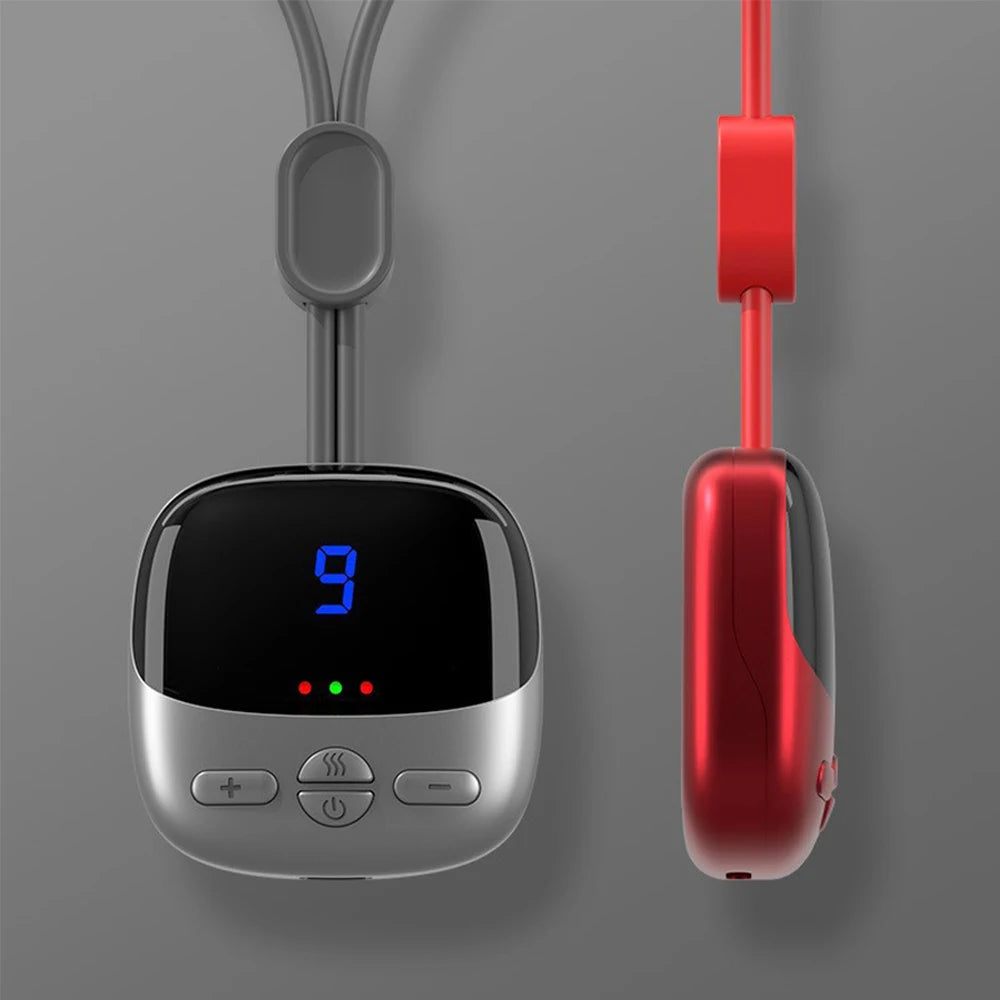 Smart EMS Hanging Neck Massager with Heat Therapy by HitMyNeed