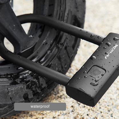Smart Fingerprint Bike U-Lock with USB Charging by HitMyNeed