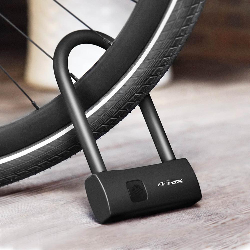 Smart Fingerprint Bike U-Lock with USB Charging by HitMyNeed