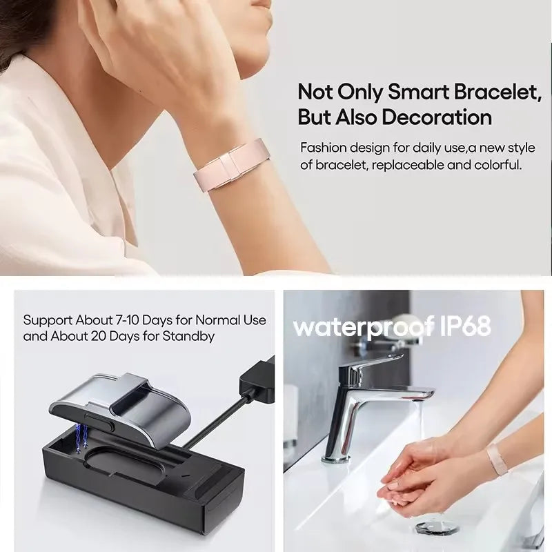 Smart Fitness Bracelet with Heart & Activity Tracking by HitMyNeed