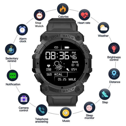 Smart Fitness Watch with Bluetooth & Health Tracking by HitMyNeed