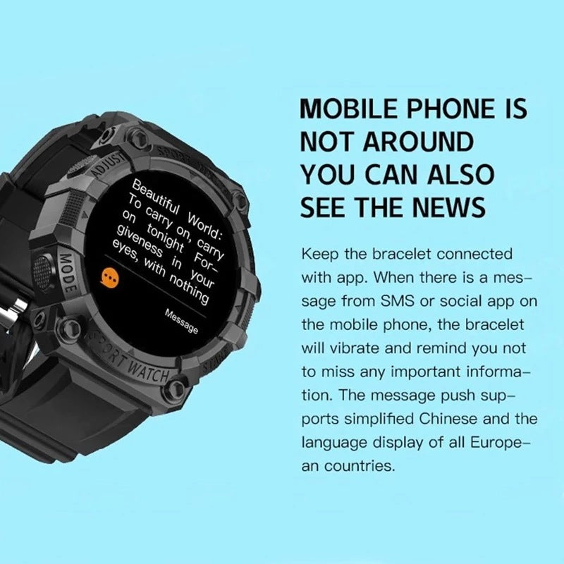 Smart Fitness Watch with Bluetooth & Health Tracking by HitMyNeed
