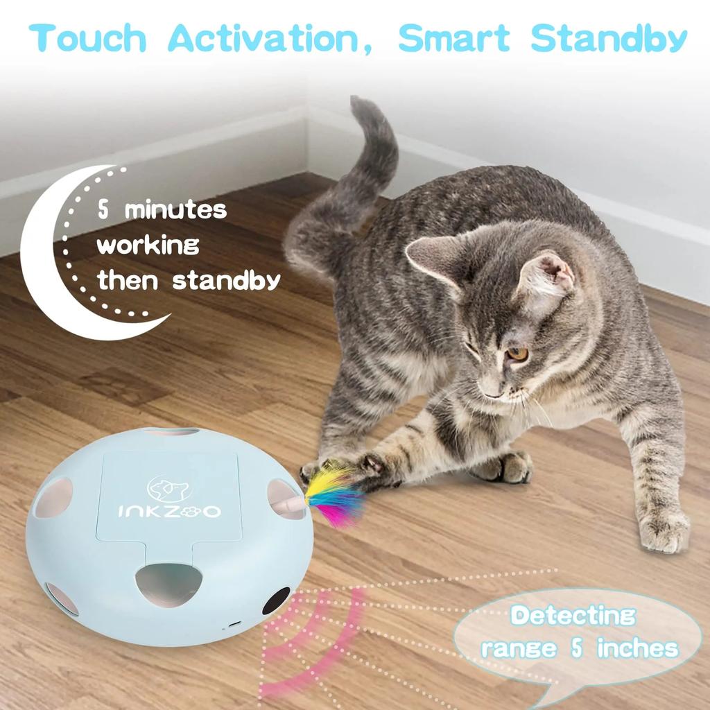 Smart Interactive Whack-a-Mole Cat Toy with 7 Holes by HitMyNeed