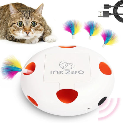 Smart Interactive Whack-a-Mole Cat Toy with 7 Holes white by HitMyNeed