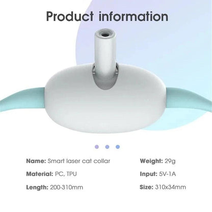 Smart Laser Cat Collar USB Rechargeable Toy by HitMyNeed