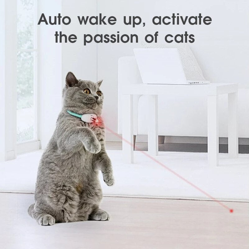 Smart Laser Cat Collar with USB Rechargeable Toy by HitMyNeed