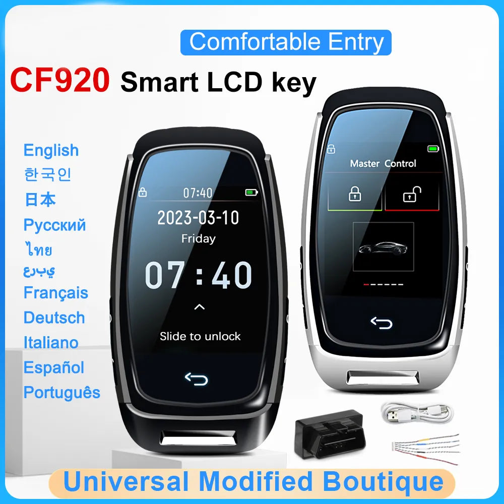 Smart LCD Keyless Entry Remote for Multiple Car Brands by HitMyNeed