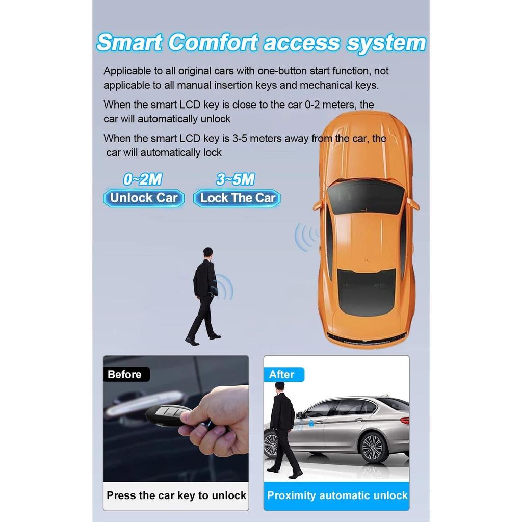 Smart LCD Keyless Entry Remote for Multiple Car Brands by HitMyNeed