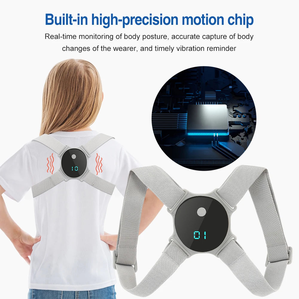 Smart LCD Posture Corrector Belt with Adjustable Straps by HitMyNeed