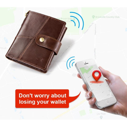 Smart Leather Wallet with Bluetooth Tracker by HitMyNeed
