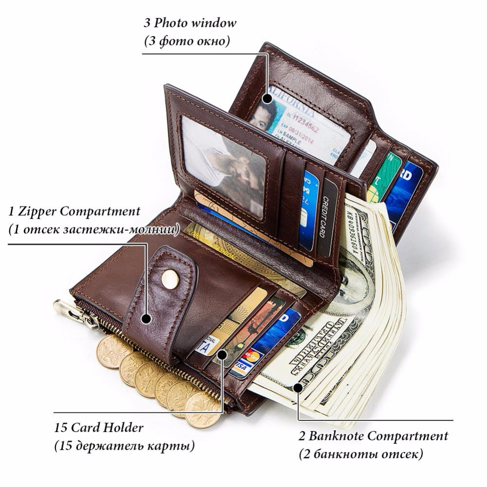 Smart Leather Wallet with Bluetooth Tracker by HitMyNeed