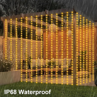 Smart LED Curtain Lights 3x3m with App & Music Sync by HitMyNeed