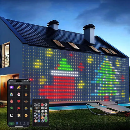 Smart LED Curtain Lights 400 RGB with App & Remote by HitMyNeed