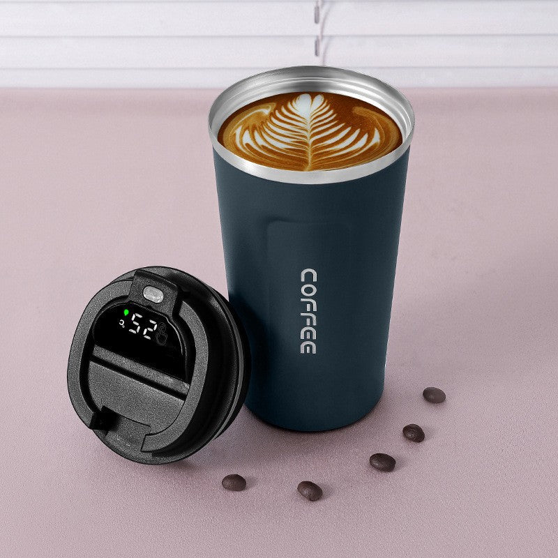 Smart LED Temperature Display Insulated Thermos 500ml 510ml blue by HitMyNeed