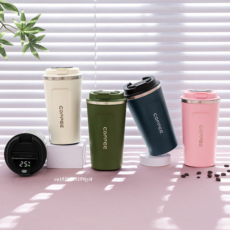 Smart LED Temperature Display Insulated Thermos 500ml by HitMyNeed