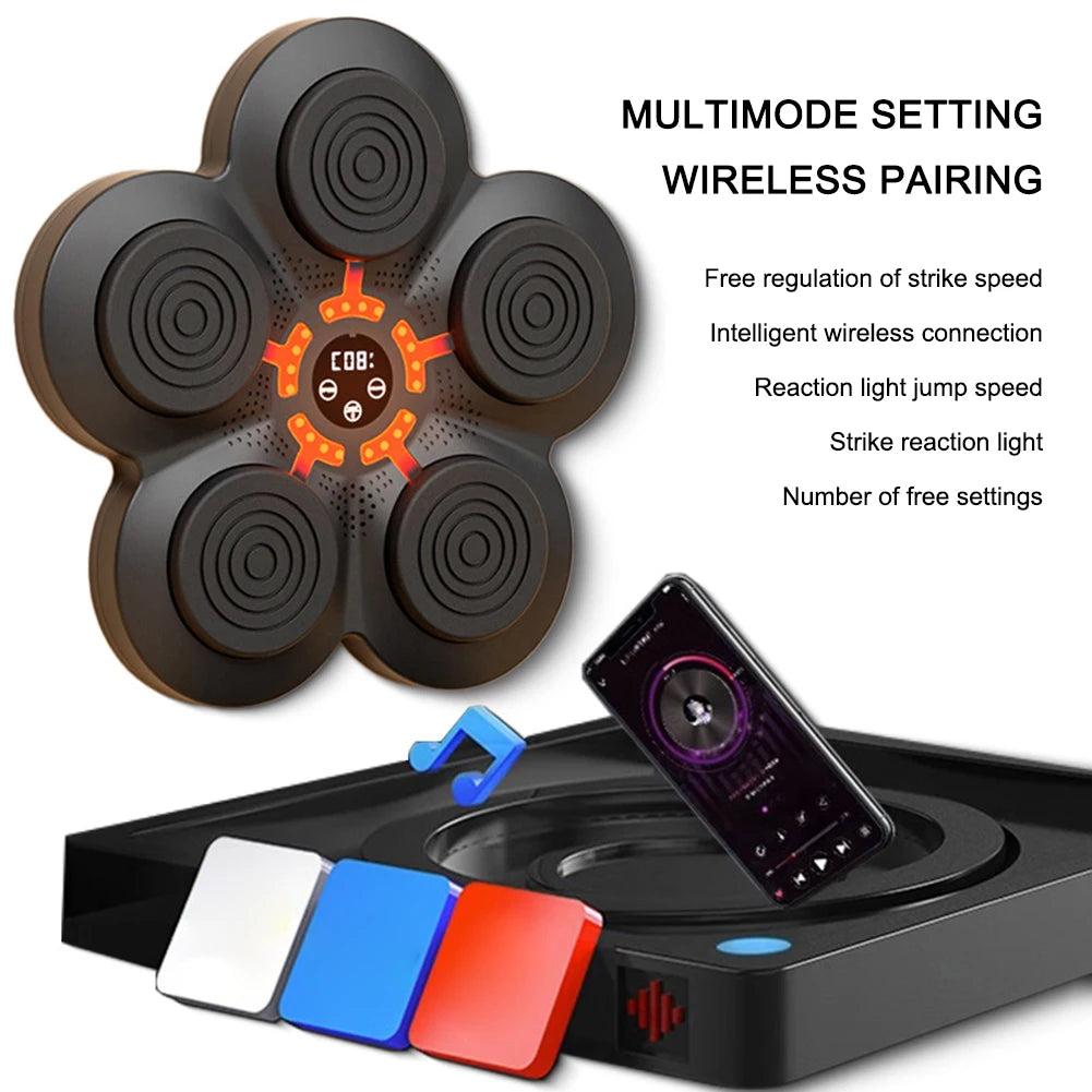 Smart Music Boxing Wall Target with LED & Bluetooth by HitMyNeed