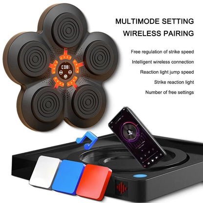 Smart Music Boxing Wall Target with LED & Bluetooth by HitMyNeed