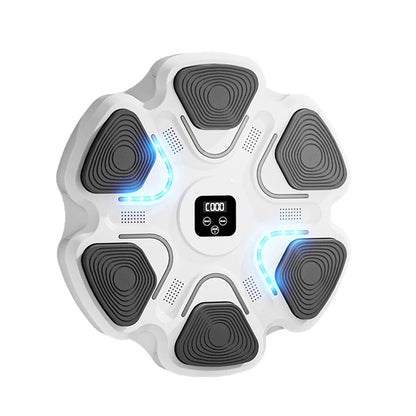 Smart Music Boxing Wall Trainer for Home Fitness white by HitMyNeed