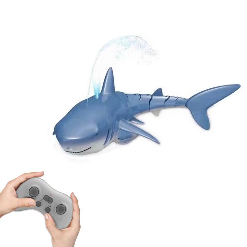 Smart RC Shark Water Spray Remote Control Toy spray-water-blue by HitMyNeed