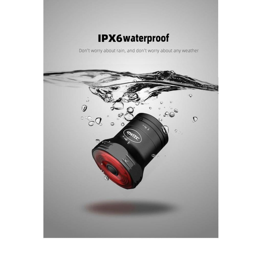 Smart Rechargeable Saddle Mounted Rear Bike Light by HitMyNeed