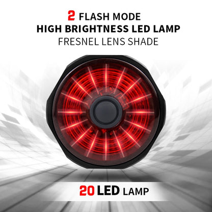 Smart Rechargeable Saddle Mounted Rear Bike Light by HitMyNeed
