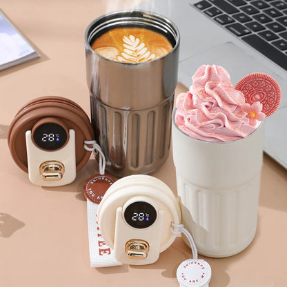 Smart Stainless Steel Thermos Bottle with LED Display by HitMyNeed